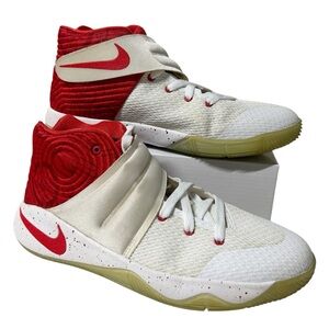 Nike Kyrie 2 Youth Sz 6.5 White/Red Basketball Skateboarding Big Boys/Unisex